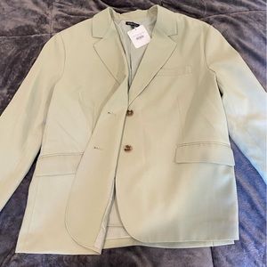 Mimosa Boutique Oversized Mint Green Blazer